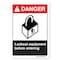 Signmission ANSI Danger, 10" X 7", Aluminum, OS-DS-A-710-L-19877 OS-DS-A-710-L-19877 - alternate 1